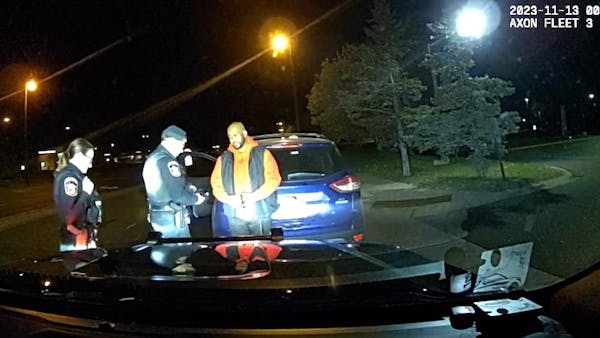 Maple Grove Police dash camera footage from traffic stop