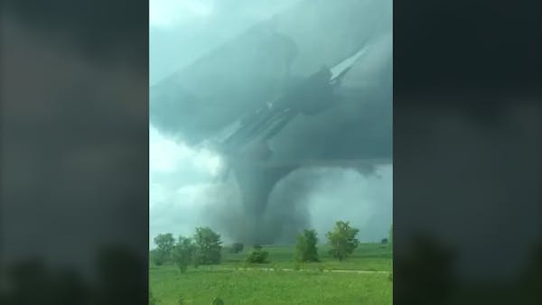 Video shows Ashby tornado as it tears across farmland