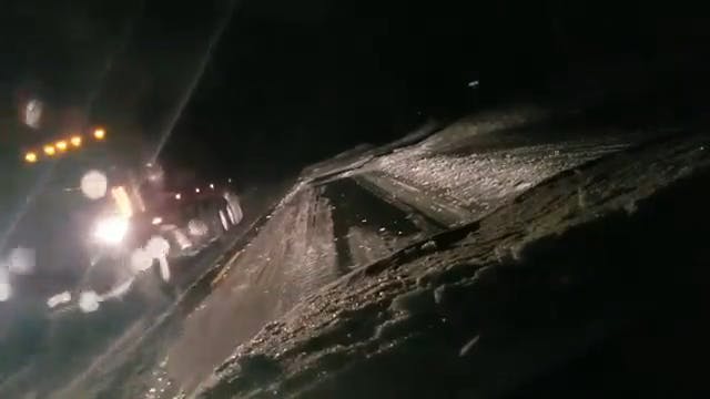 A Wabasha Sheriff's deputy dashcam video, shot Sunday, shows the reason why people are asked to stay off the roads.