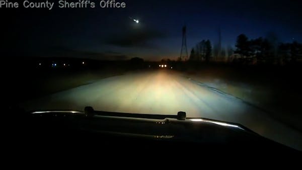 Meteor's predawn flash stars in an arresting video for Minnesota sheriff's deputy