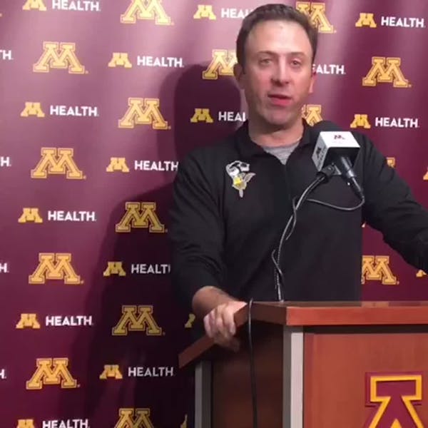 Richard Pitino talks before Gophers first official practice