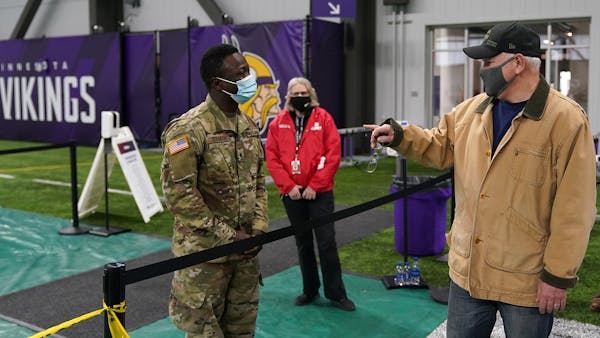 Vikings practice field in Eagan becomes Johnson & Johnson vaccination site