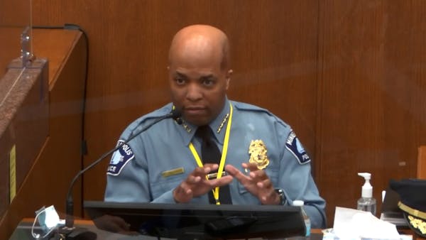 Minneapolis police chief: Derek Chauvin 'in no way' should've kept George Floyd pinned by the neck
