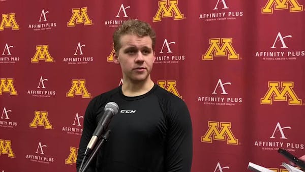 Gophers' Zuhlsdorf on what happened in the third period