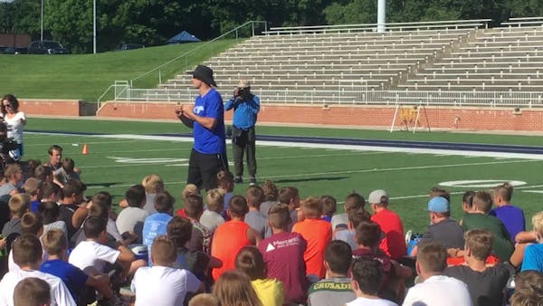 At his youth camp, Kirk Cousins gets to be a big kid
