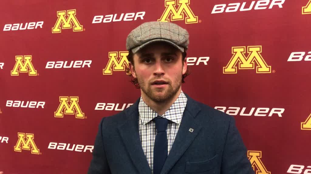 Tyler Nanne's goal was a big one Saturday night for the Gophers.