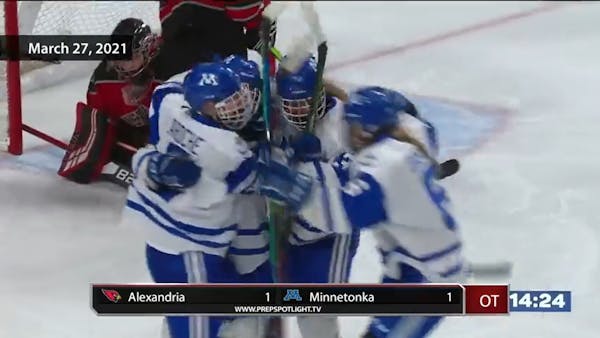 Highlights: Minnesota state girls' 2A hockey quarterfinals