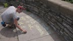 Chalk art creations popping up on Mpls. sidewalks encourage mental health breaks