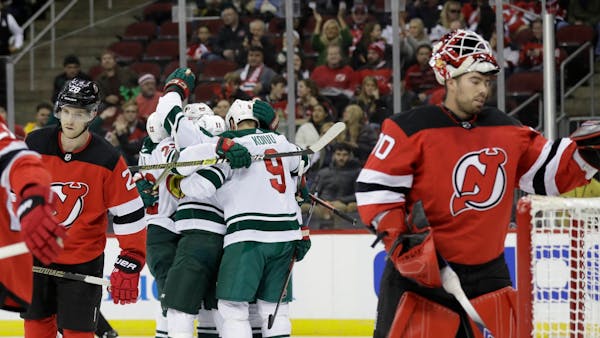 Wild overcomes controversial call to wrap road trip with win over Devils