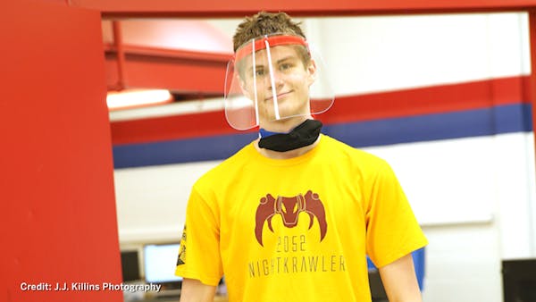 Irondale robotics team pivots to make face shields for health care workers