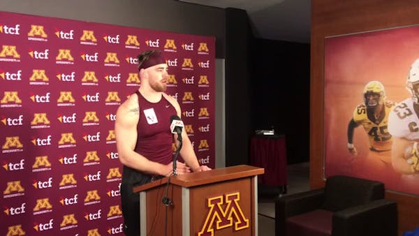 Gophers' linebacker Coughlin on the energy in spring practice