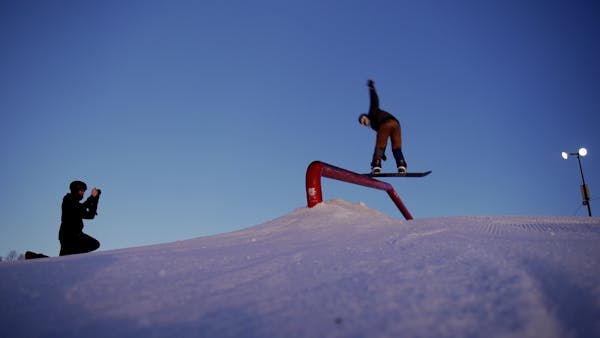 Snowboarders hit the slopes despite brown January