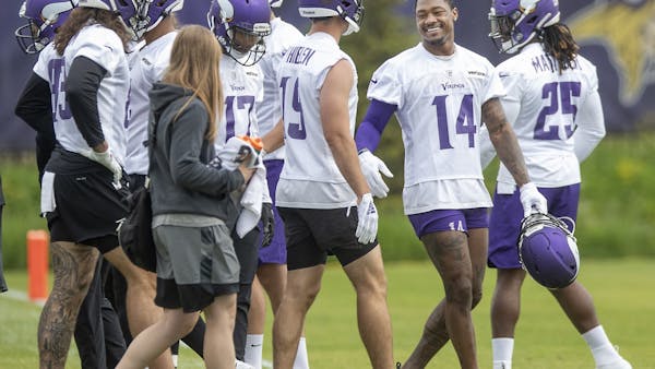 Diggs working with fourth Vikings offensive coordinator in four years