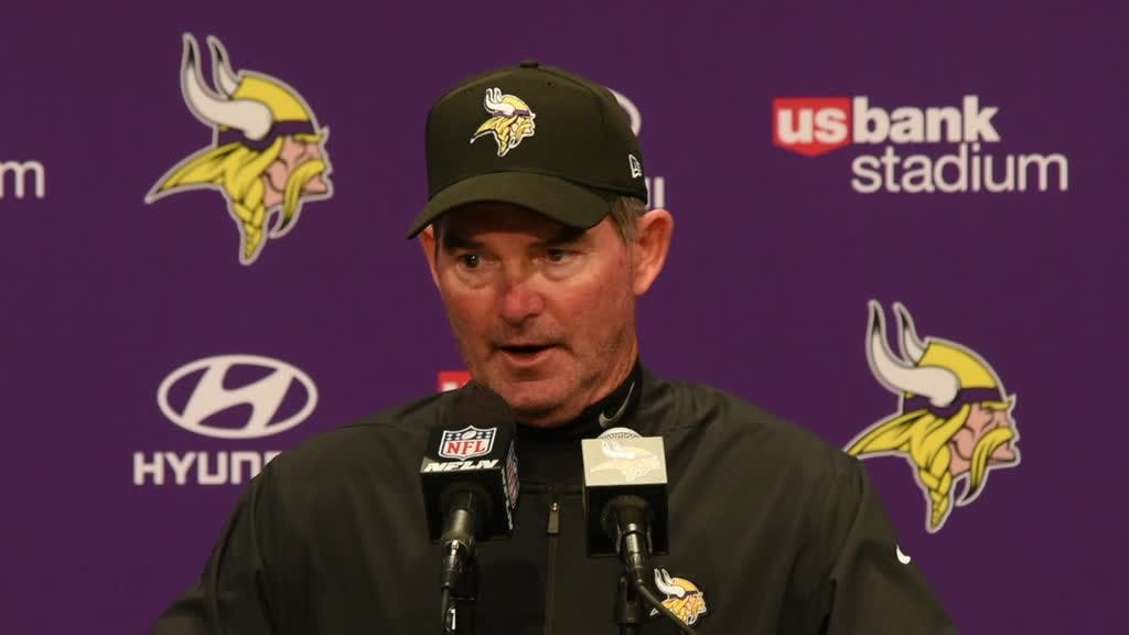 Vikings head coach Mike Zimmer was pleased with the team's performance in Sunday's win over the 49ers.