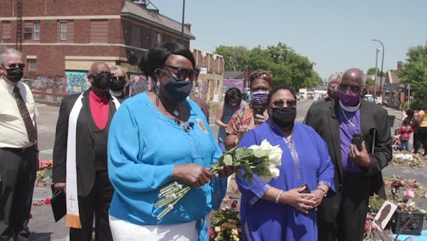 Daughter of reverend killed inside 2015 Charleston church shooting visits Floyd memorial