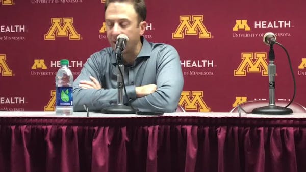 Pitino and Gophers players on exhibition victory over UMD