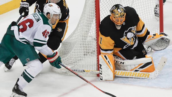 Two bad passes, two Pittsburgh goals in Wild's 2-1 loss to Penguins