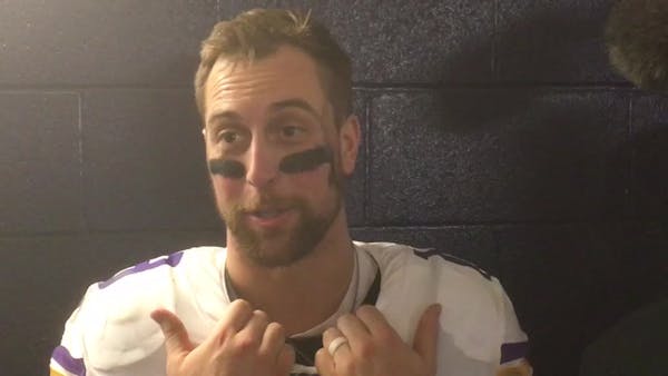 Thielen reacts postgame on his return to Vikings action