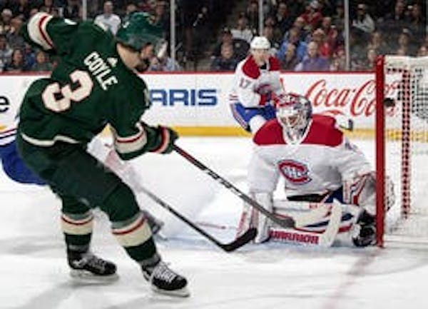 Play of Parise-Coyle-Niederreiter line helps pave way for Wild's win over Canadiens