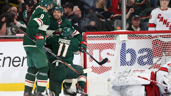 Wild's rally falls short in overtime loss to Hurricanes