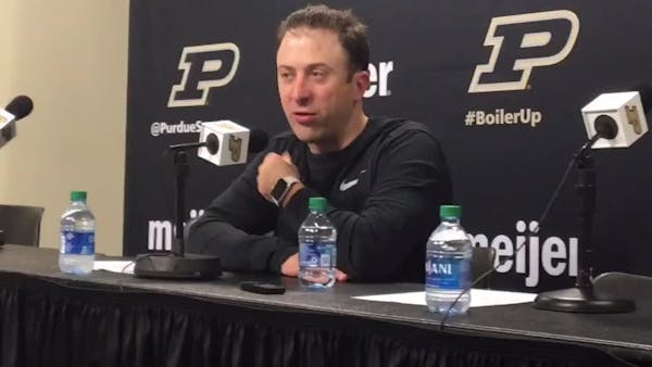 Pitino and Gophers react to heartbreaking loss at Purdue