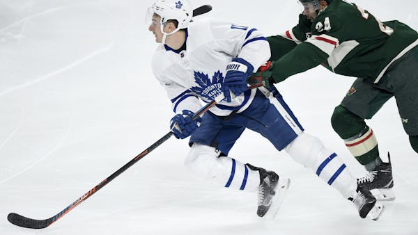 Wild offense makes strides in loss to Maple Leafs