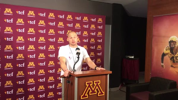 Fleck addresses the first week of Gophers spring practice