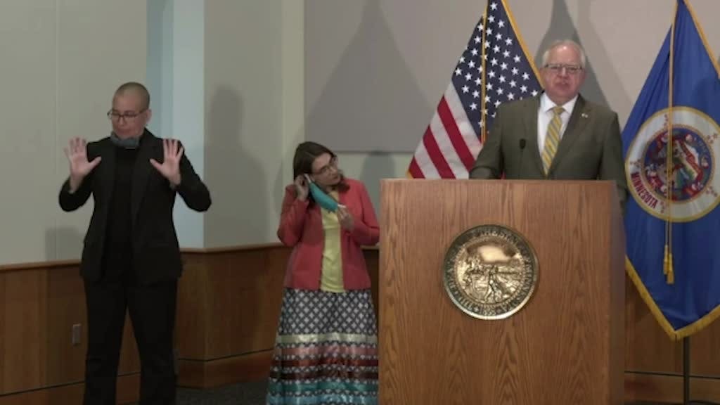 Minnesota Gov. Tim Walz talked about reopening during COVID-19 and the changes needed in the aftermath of the George Floyd killing.