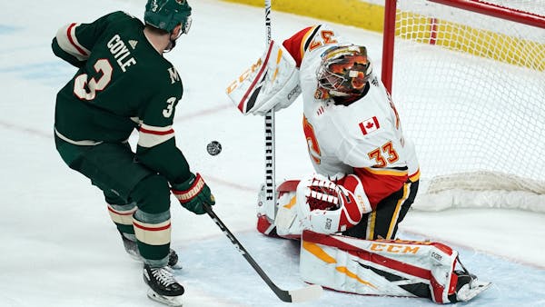 Calgary comes out on top in 2-1 slugfest over shorthanded Wild