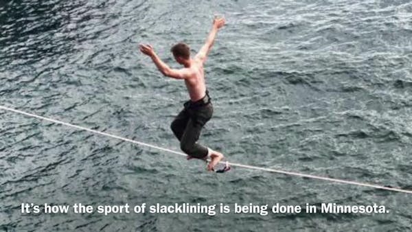 Walking a tight rope high above Lake Superior not for slackers