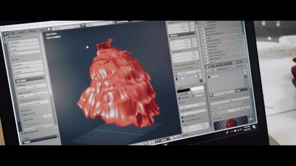The making of 3D dresses for the Met Gala