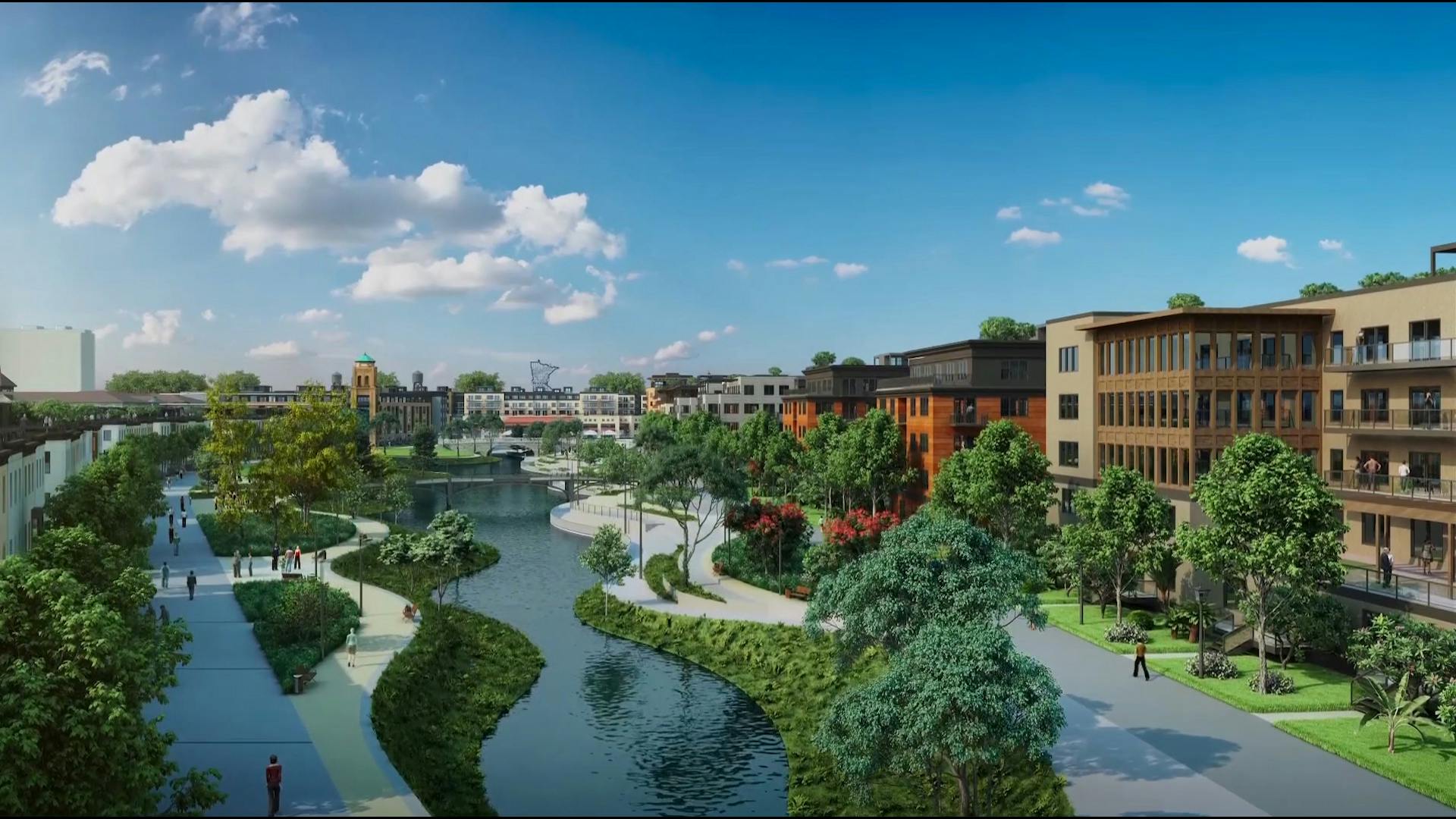 Mixed-use village will include affordable housing, green space.