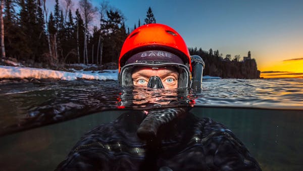 Photographer captures Lake Superior from inside the waves