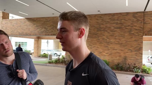 Gophers' Casey O'Brien on visiting Tampa General Hospital
