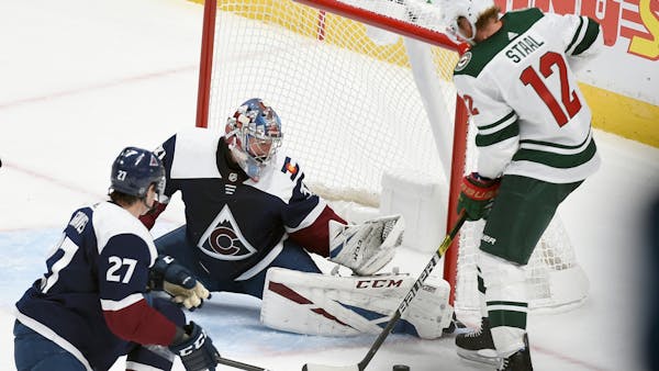Wild overcomes poor start but comeback falls short to Avalanche