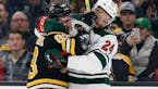 Wild crumbles late, loses 5-4 in overtime to Boston
