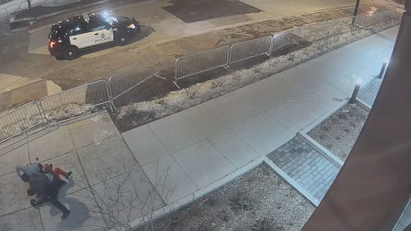 Newly released surveillance video shows punching incident that led to Minneapolis officers' firing, rehiring