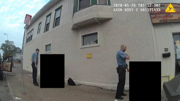 Police bodycam video from scene of Floyd arrest