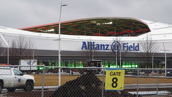 Colors of the Allianz Field lights changed about every 2 seconds