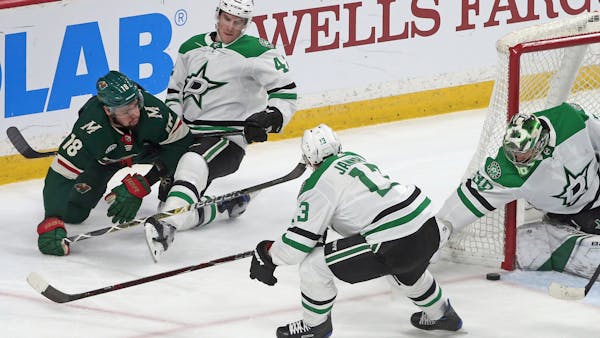 Wild's offense continues to sputter in loss to Stars
