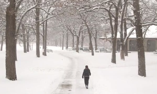 'I surrender,' says one parkgoer about spring snowfall