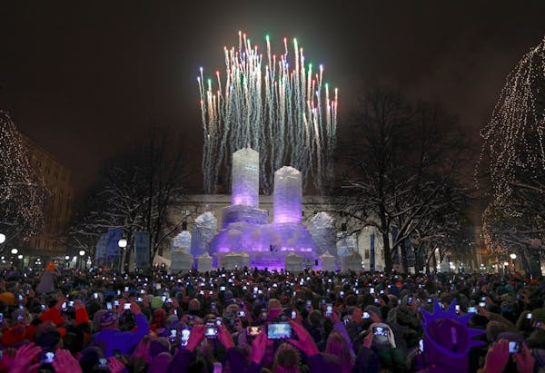 Ice Palace lights up with songs and fire in St. Paul