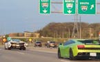 Video released of pricey sports cars topping 100 mph in pack on I-394
