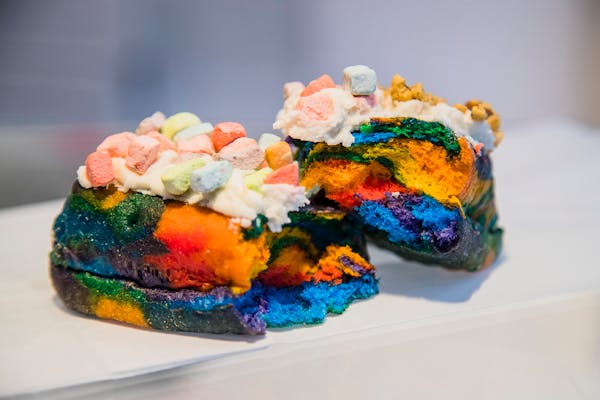Outta Control: Watch the making of rainbow doughnuts