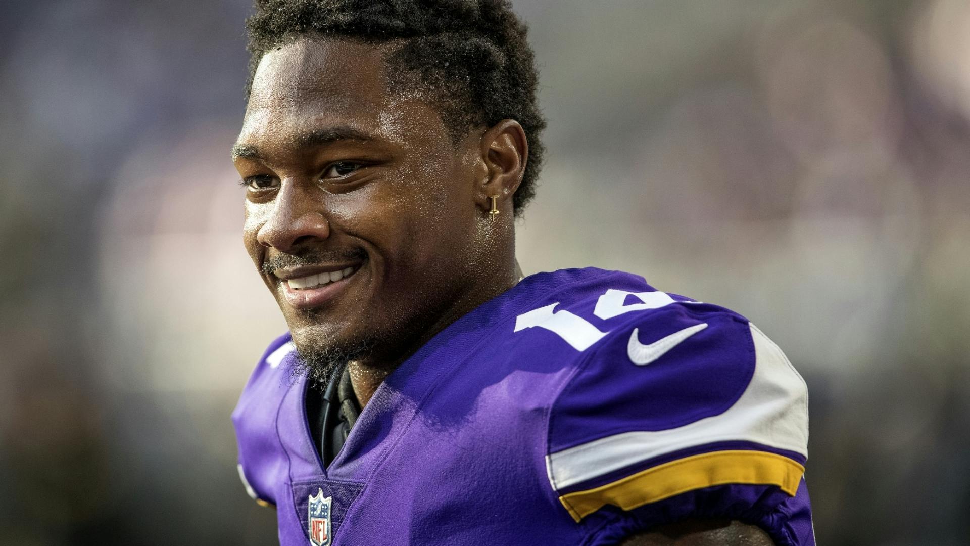 Stefon Diggs talked with the media Thursday at Winter Park.