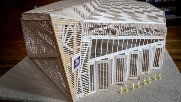 Guess how many toothpicks were used in this U.S. Bank Stadium replica?