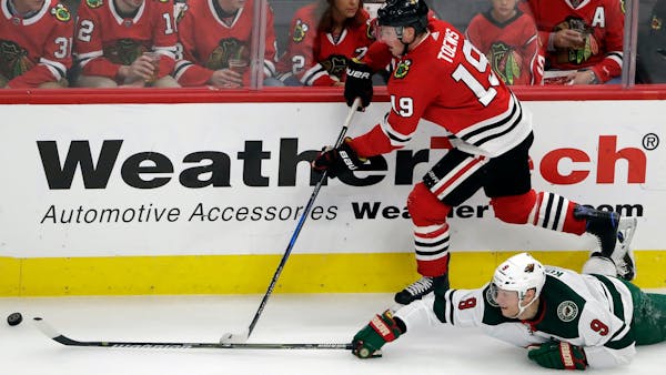 Wild start road trip with loss to Blackhawks