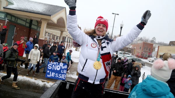 Stillwater holds parade for Olympic gold medalist Diggins