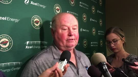 Wild coach Bruce Boudreau talks about whether Zach Parise might be able to play any preseason games. Parise started practicing Friday after sitting out a week because of injury.