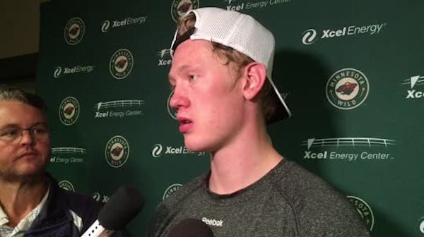 Olofsson, Reilly battling for spots on Wild's blue line